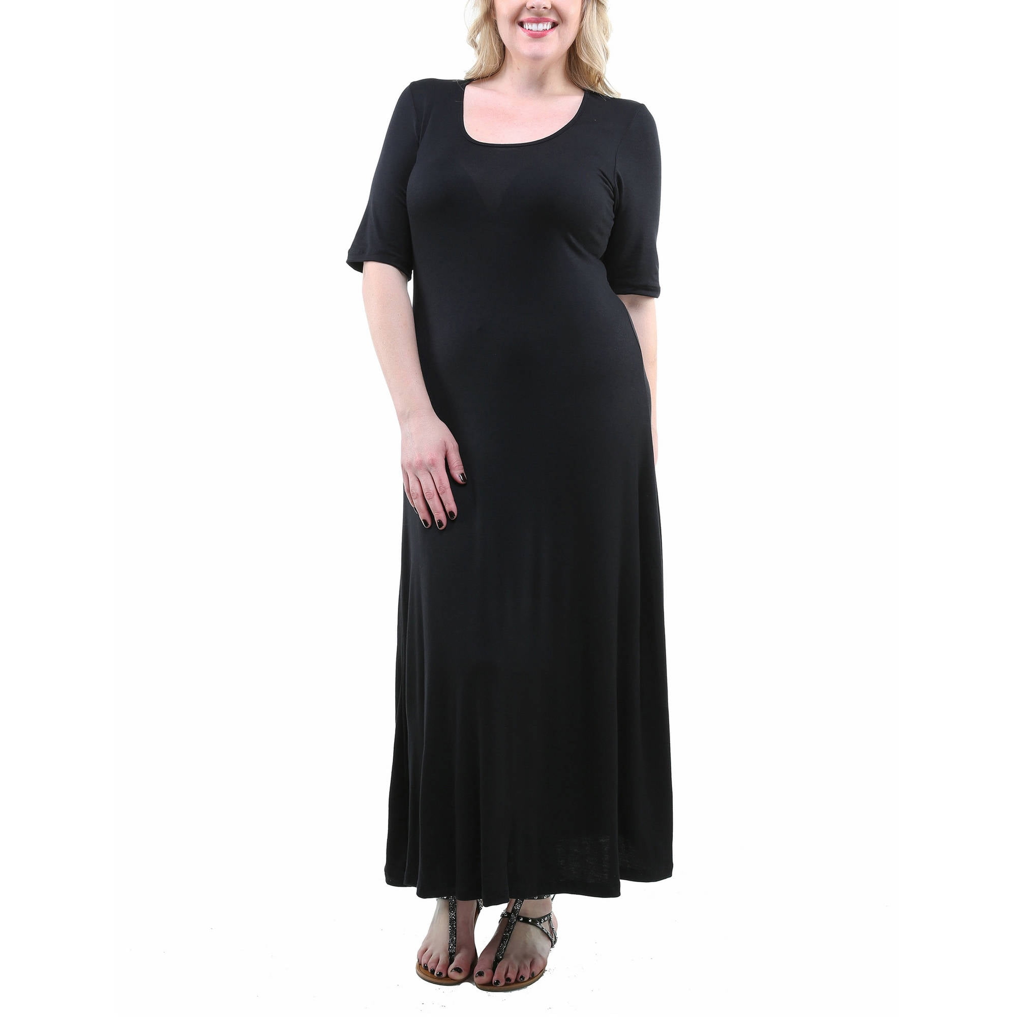 Women's Plus Size Maxi Dress - Walmart.com
